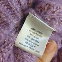 Elizabeth and James  Purple Gold Shiny Thread Size Extra Small XS Cropped Sweater Photo 6