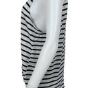 frame denim Frame Women’s Scoop Neck Linen Black & White Striped Tank Top Size Medium Photo 1