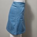 Gap  Blue Zircon Y2K Mod Aline Wool Blend Mini Skirt Size 6 Photo 2