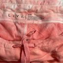 Lane Bryant NWT  Livi Sweatpants Cropped Capris Pink Blue Tie Dye Plus Size 18/20 Photo 2