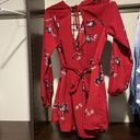 Trixxi Red Romper with flower pattern Photo 1