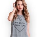Lovers + Friends new  ♥︎ No One in Particular Muscle Tee Tank ♥︎ Sweatshirt Grey Photo 9