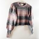 Saltwater Luxe  Dollie Wool Blend Long Puff Sleeve Pullover Sweater Pink Small Photo 7