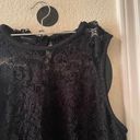 AB Studio Womens  black lace tank top size Large Photo 5