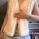 vintage knit vest Tan Size M Photo 0