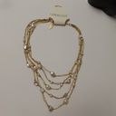 Coldwater Creek PEARLIZED GOLDTONE MULTI-STRAND TWISTED NECKLACE Photo 3