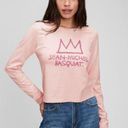 Gap  X Jean-Michel Basquiat Graphic Long Sleeve T-Shirt, Rose Pink, NWT, Size S Photo 0