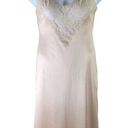 Vassarette Vintage Slip Dress Nightgown Lace Cream Nude Adjustable Straps  Size L Photo 0