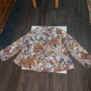 SheIn Curve Floral Paisley Print Blouse Size 2XL Photo 2