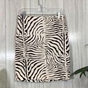 J. McLaughlin  Sagamore Velvet Zebra Mini Pencil Skirt size 4 Photo 0