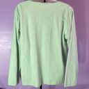 Carole Hochman  Long Sleeve Super Soft Pale Green Blouse Size Medium Photo 1