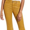 AG Adriano Goldschmied AG the quinne coated high waisted crop flare jean mustard gold size 31 Photo 1