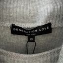 Generation Love  Andrea Color Block Turtleneck Top Long Sleeves Gray NEW Size XS Photo 4