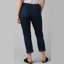 prAna New  Buxton Mid Rise Slim Boyfriend Jeans Stretch Denim Deep Blue Size 10 Photo 2