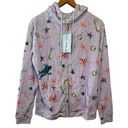 Hill House  The Allie Zip-Up Purple Sea Creatures Jacket—Size Small Photo 2