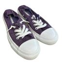 Converse  CTAS Purple lace slip on shoreline sneakers Size 6 Photo 2