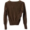 Apt. 9  Cardigan Womens Medium Cashmere Sweater Brown Argyle Diamond Button Up Photo 1