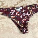 Beach Riot 🌙 NEW  Cheeky Floral Bikini Bottoms in Burgundy Photo 0