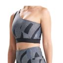 Natori Josie  Solstice Asymmetrical Cropped Sports Bra Top Black XL NEW Photo 1