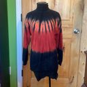 Young Fabulous and Broke  YFB Black Multi Tie Dye Turtleneck Side Zip Mini Dress Tunic Top $198 EUC XS  Photo 1