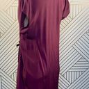 ALLSAINTS  Adria Silk Zipper Dress in Deep Burgundy Photo 7