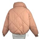 American Eagle  Outfitters NWT Pink Reversible Quilted Zip Up Puffer Jacket Sz S Photo 2