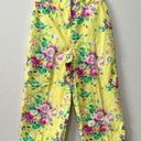 Ralph Lauren Yellow Floral Wide Leg Crop Pant Size 4 Photo 1