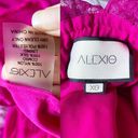 Alexis Dress Umbria Tiered Lace Tulle Silk Maxi Wedding Pink Fuchsia XS GUC Photo 8