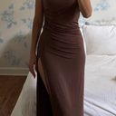 Meshki Brown Midi Dress Photo 0