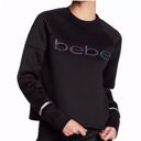 Bebe NWT  Sport Black Scuba Top Black Large Photo 0