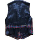 Vintage  Waistcoat Vest Size Medium Rainbow Houndstooth 90s Academia Photo 1