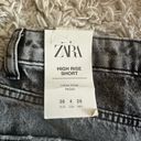 ZARA  Ripped High Rise Denim Shorts Photo 3