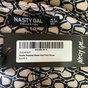 Nasty Gal  NWT Giraffe Oversized Long Sleeve V-neck Knot Front Blouse Crop top 2 Photo 4