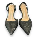 Anne Klein  Womens Akivan VAN02F9 Black Pointed Toe Mule Stiletto Heels Size 5 Photo 1