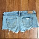 Hollister | Distressed Low Rise Washed Jean Shorts Size 0 Photo 2