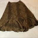 Coldwater Creek Leopard Print Lined A-line Skirt Size Medium Photo 3