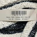 Massimo Dutti  Cotton Striped Sweater in Ivory & Black Size M Photo 6