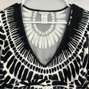 Trina Turk  Algiers Printed Black and White Tunic/ Coverup Size Small Photo 7