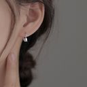 Flower Stud Earrings for Women Silver Photo 4