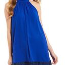 Badgley Mischka BELLE  | Cobalt Blue Eli Halter Dress Sz 2 Photo 0