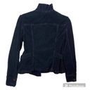 Hudson Jeans Hudson Corduroy Button Up Blazer Jacket with Pockets Black Womens Size Medium Photo 3