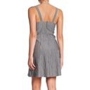 Lush Clothing LUSH Striped Fit and Flare Short Dress, Gray/White, Women's Small Photo 1