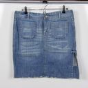 Calvin Klein Jeans Distressed Hem Denim Skirt Photo 0