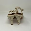 Unisa  Jamal Low Kitten Heel Python Snake Leather Slingback High Heels Shoes 11 Photo 3