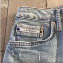 Calvin Klein Size 27 Distressed Y2K 90s Denim Skirt Photo 4