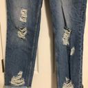 ZARA  distressed ripped jeans medium wash women's size 8 buttonfly high rise Photo 2