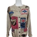 Northern Reflections Vintage  Seasons Fall Spring Knit Cable Cardigan Sweater Photo 0