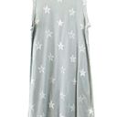 Current/Elliott Current Elliott Women 0 The Beatnik Star Print Sleeveless Dress Pale Teal White Photo 2