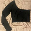 Forever 21 One Shoulder Long Sleeve Crop Top Photo 0