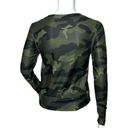 Old Navy  Active Shirt Womens XS Green Camouflage Cropped Breathe On Workout Gym Photo 2